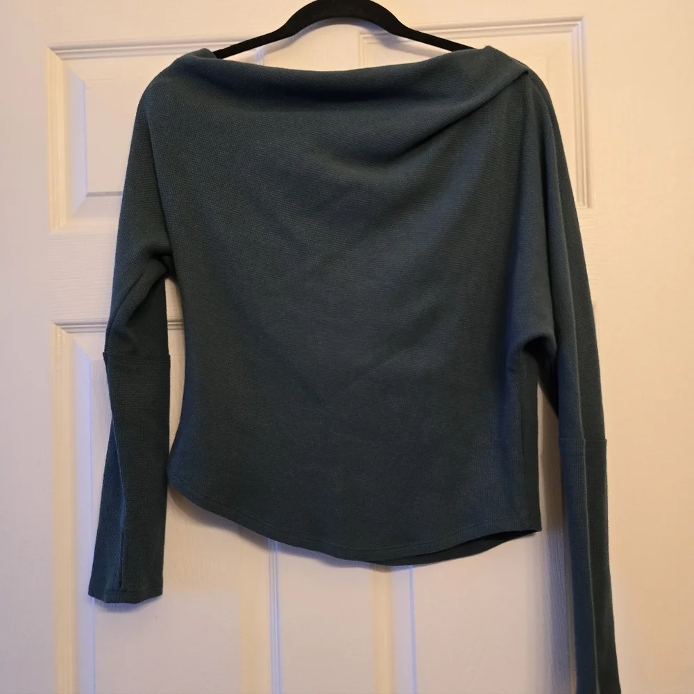 Free People We The Free Fuji Thermal, Teal - Size M Medium - Picture 7 of 11